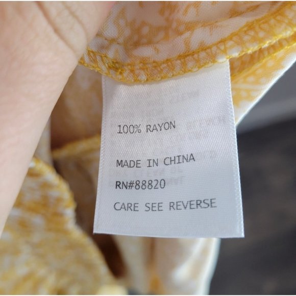 Rose And Thyme Smock Yellow Top — Small - Picture 4 of 5